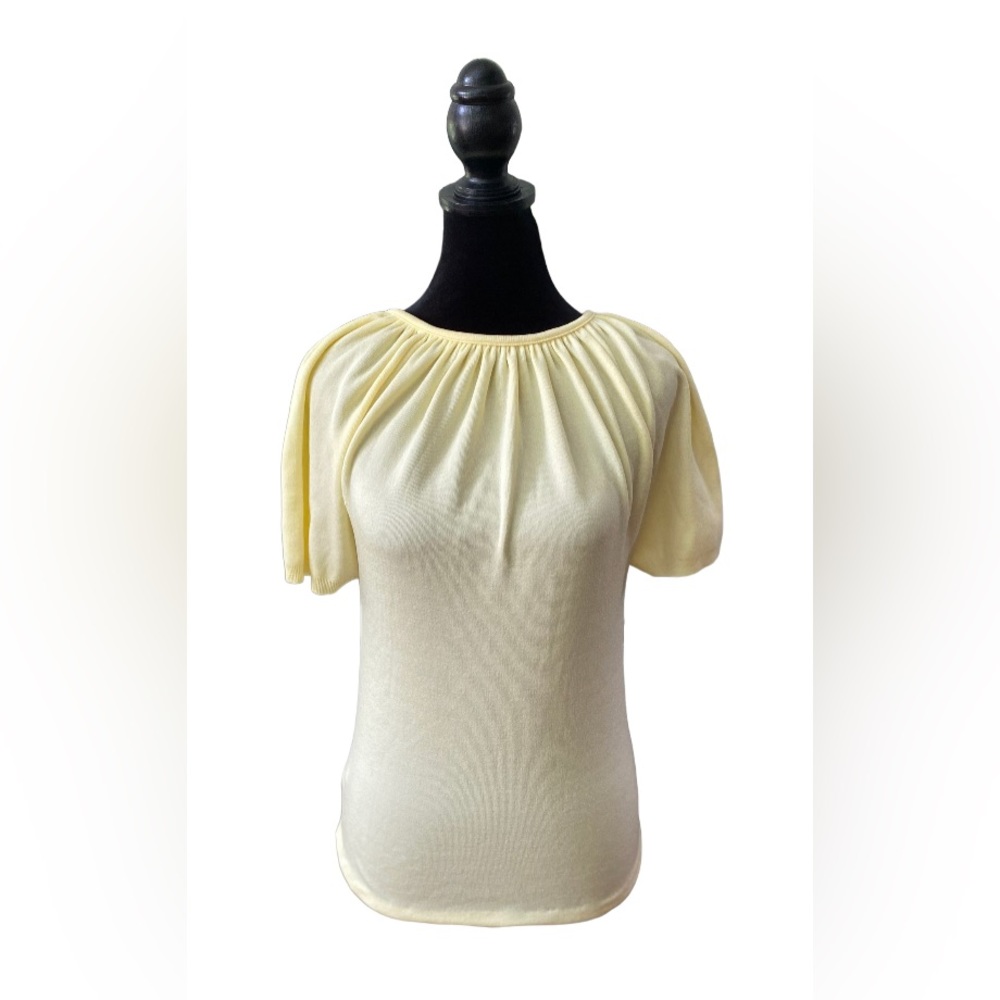 Marvin: Soft Yellow Sweater Blouse